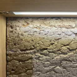 Natura Vitrinen & Highboards|Vitrine Cartago Soft Wildeiche Bianco Glastür Links mit LED-Beleuchtung