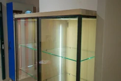 Team 7 Vitrinen & Highboards|Vitrine Cubus 21 Eiche Weßgeölt mit LED-Lichtband