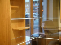 Team 7 Vitrinen & Highboards|Vitrine Filigno Eiche Natur Geölt Braun Rauchglas Mit Beleuchtung Und Fernbedienung
