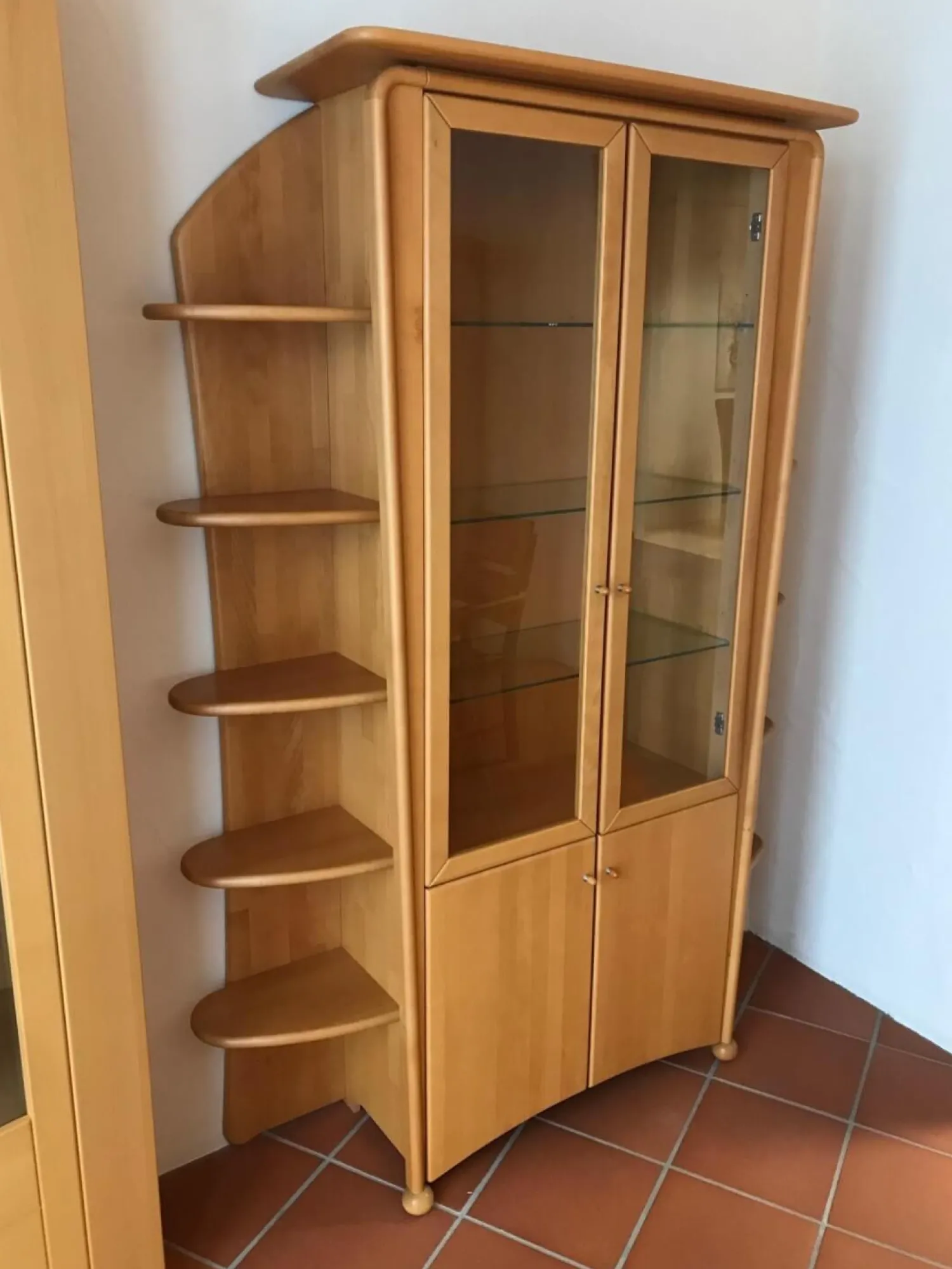 Venjakob Vitrinen & Highboards|Vitrine Genius Massivholz Buche Massiv Mit Beleuchtung