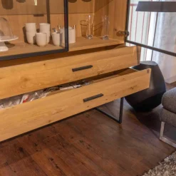 Wimmer Vitrinen & Highboards|Vitrine LS004419 FILIA FIL-154525 Rustikale Asteiche Bianco