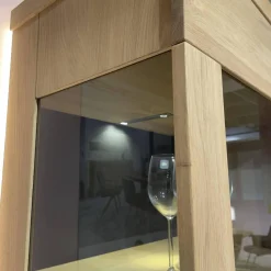 Venjakob Vitrinen & Highboards|Vitrine Next Level 3000 Wildeiche Hell Soft Gebürstet Geölt Mit LED Beleuchtung