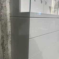 Kettnaker Vitrinen & Highboards|Vitrine Soma Innen Lack Weiß Türen Glas Klar Außen Glas Weiß Glänzend