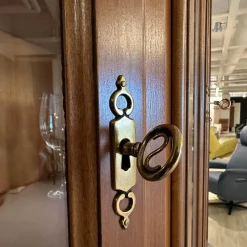 Selva Vitrinen & Highboards|Vitrine Verona 0792 Edelholz Kirschbaumfarbig Antikisiert