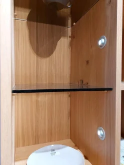 Voglauer Vitrinen & Highboards|Vitrine Vmontanara Eg Wildeiche Geölt Alurahmen Silber Inklusive Beleuchtung