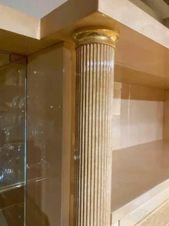 Turri Vitrinen & Highboards|Vitrinenschrank TN04 Lachsfarben Marmoriert