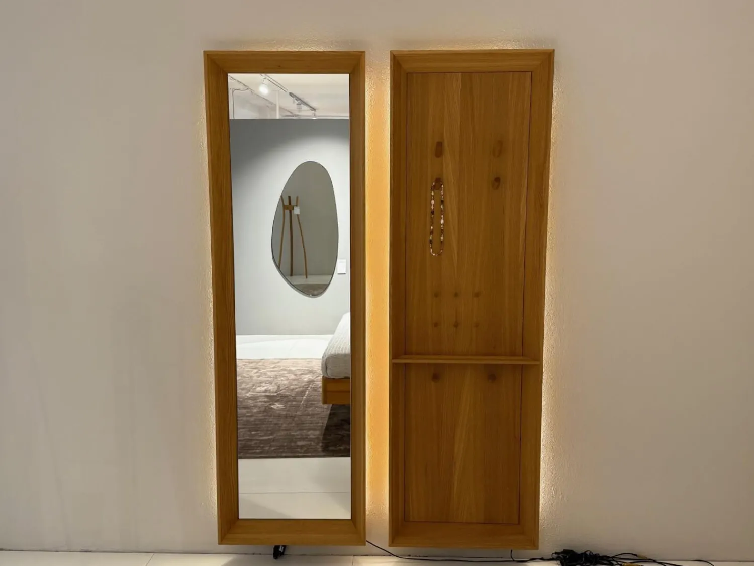 Team 7 Regale|Wandelement Haiku Eiche Naturöl Inklusive Beleuchtung Und Bewegunssensor