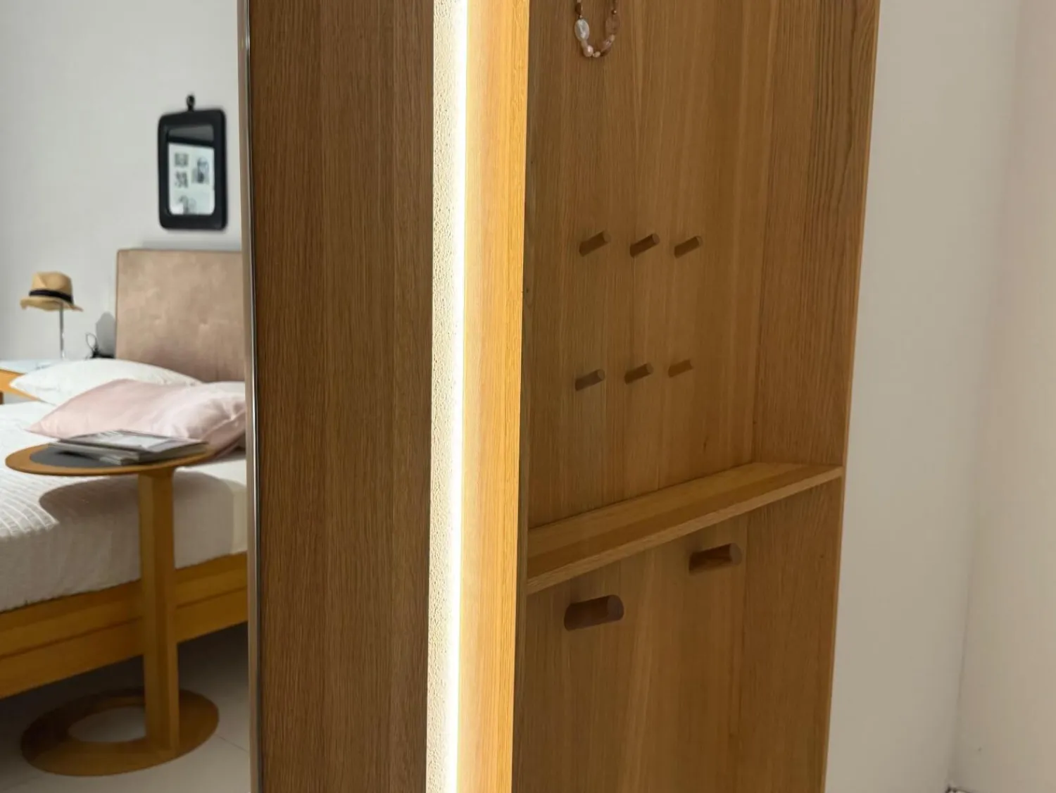 Team 7 Regale|Wandelement Haiku Eiche Naturöl Inklusive Beleuchtung Und Bewegunssensor