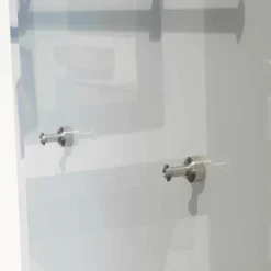 D-TEC Garderoben|Wandgarderobe Pacific Mit Wandpaneel Garderobenstange Mit Hutablage 2 Haken-Set Ultrawhite