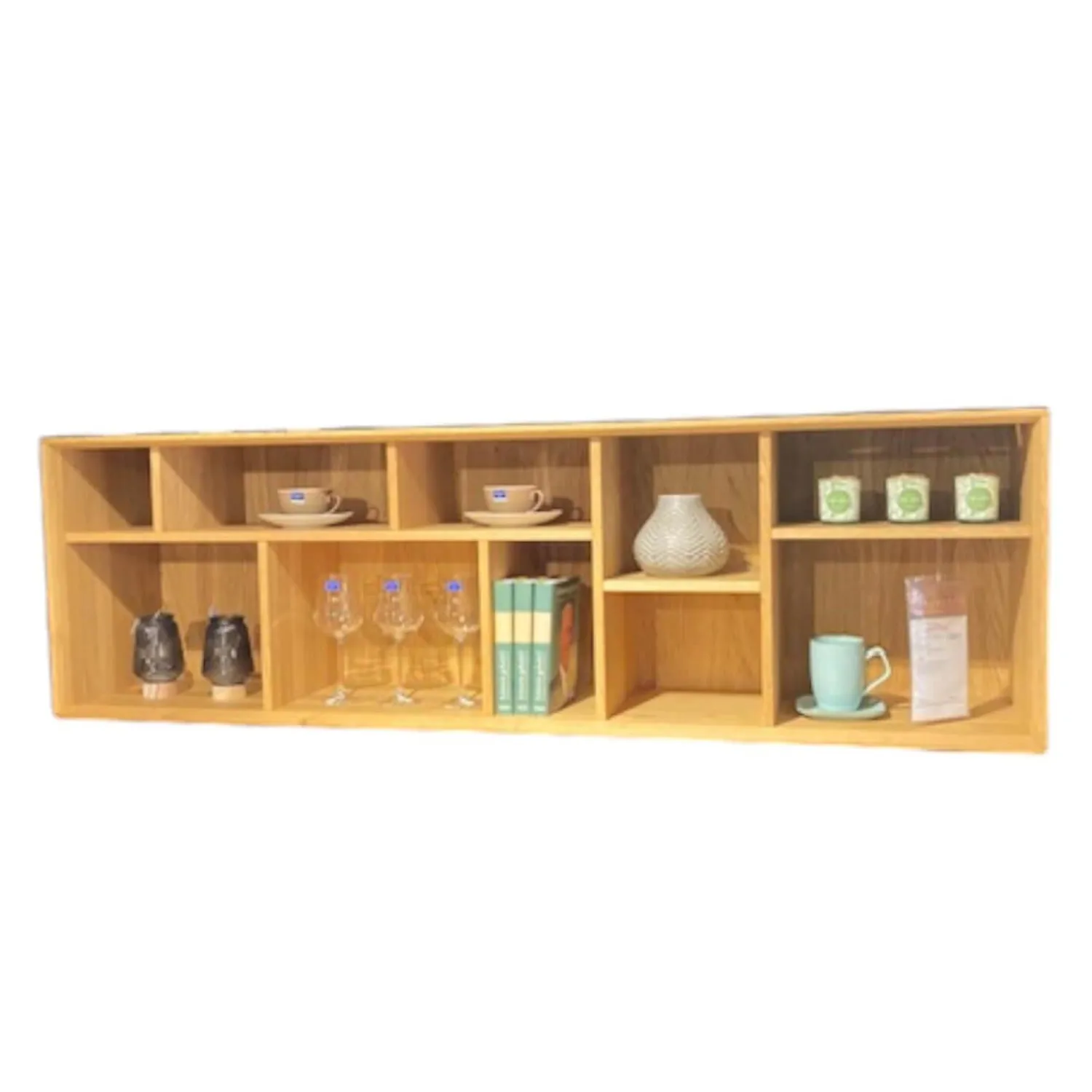 Team 7 Regale|Wand-Gestaltungselement Hängeregal Eiche Massiv Natur Geölt