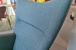 Carl Hansen & Søn Relaxsessel|Wingchair CH445 Stoff Passion 13101 Grau Gestell Edelstahl