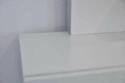 WK Wohnen Wohnwände & Tv-Lowboards|WK 409 Artena Hochglanz Schwarz Hartweiß mit Beleuchtung