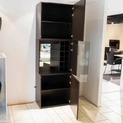 Sudbrock Vitrinen & Highboards|Wohnelement Contur-Unit Glattlack Mocca Mit Beleuchtung