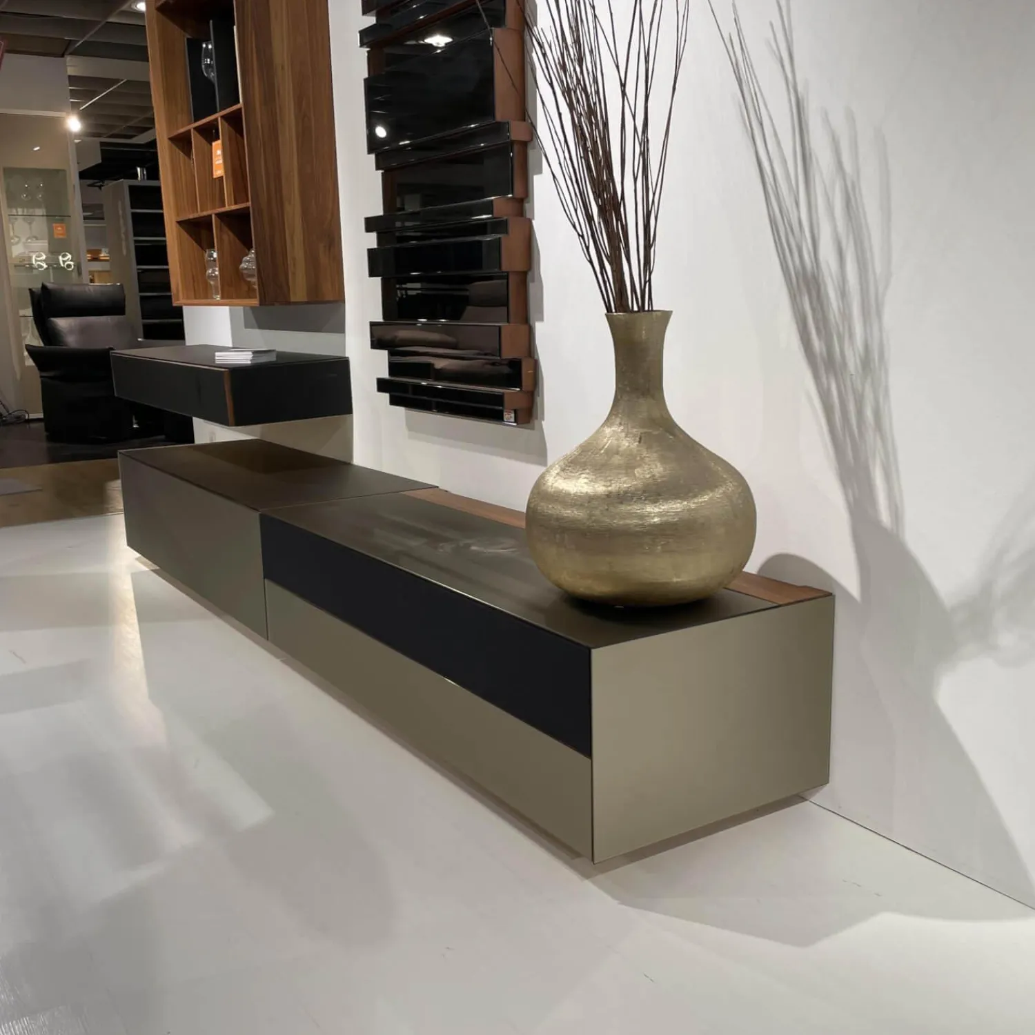 Team 7 Wohnwände & Tv-Lowboards|Wohnkombination Cubus Pure Nussbaum Naturöl