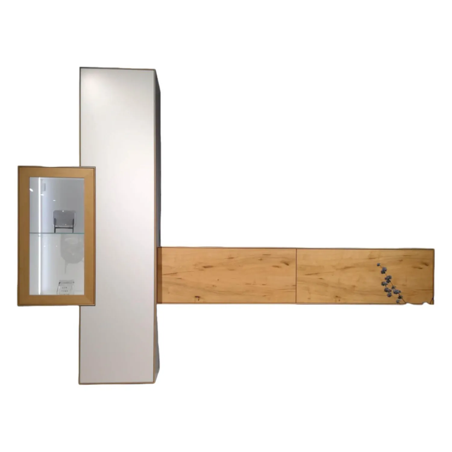 Schöner Wohnen-Kollektion Wohnwände & Tv-Lowboards|Wohnkombination Dimaro Lack Weiß Asteiche