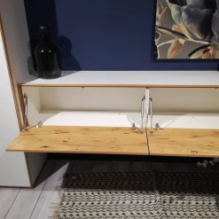 Schöner Wohnen-Kollektion Wohnwände & Tv-Lowboards|Wohnkombination Dimaro Lack Weiß Asteiche