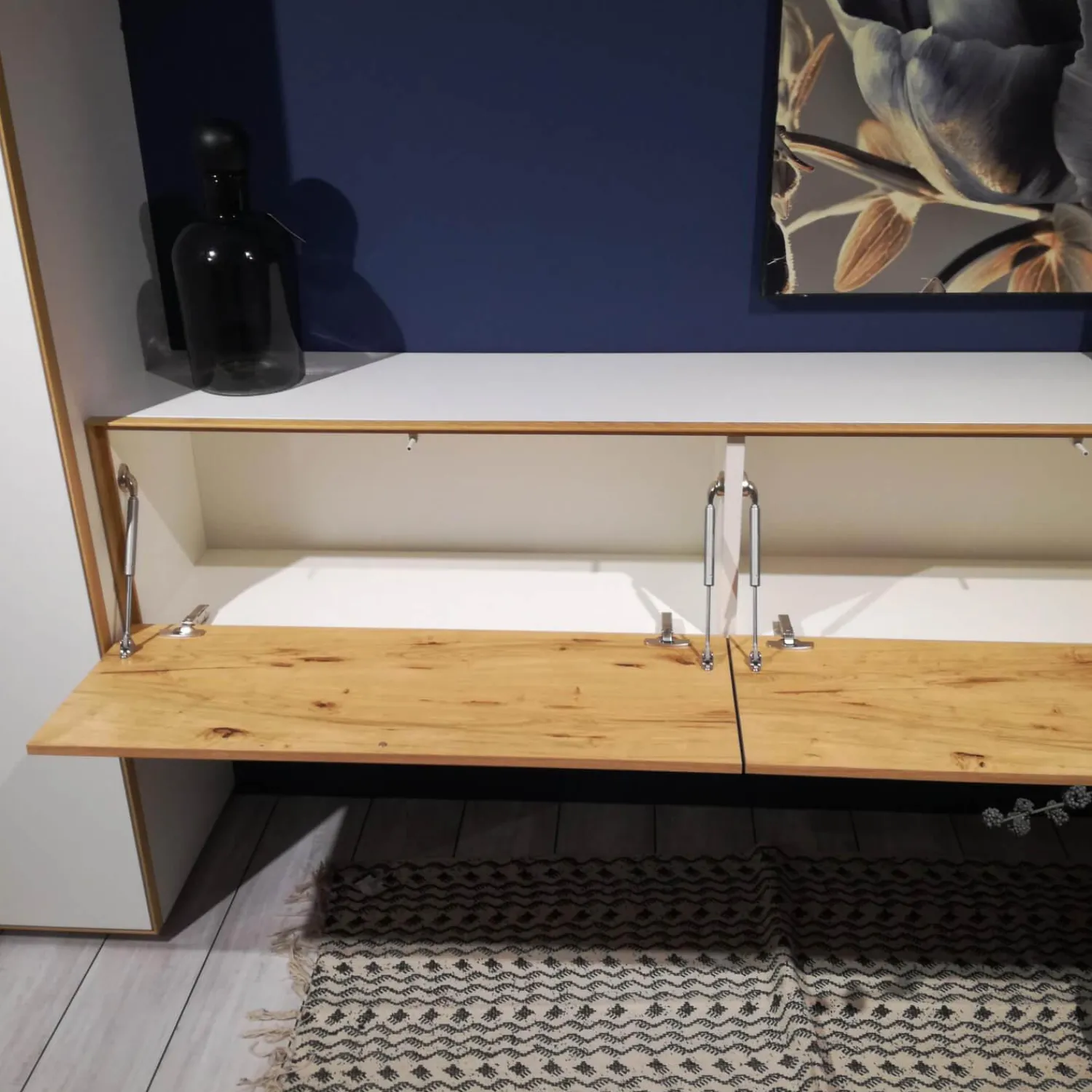 Schöner Wohnen-Kollektion Wohnwände & Tv-Lowboards|Wohnkombination Dimaro Lack Weiß Asteiche