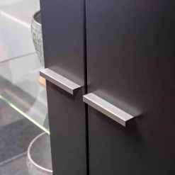 Rietberger Möbelwerke Wohnwände & Tv-Lowboards|Wohnkombination Lavita Lack Graphit Nussbaum