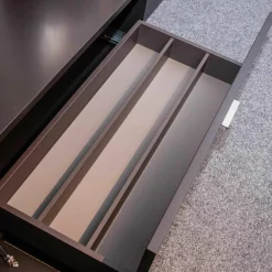 Rietberger Möbelwerke Wohnwände & Tv-Lowboards|Wohnkombination Lavita Lack Graphit Nussbaum