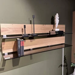 Voglauer Wohnwände & Tv-Lowboards|Wohnkombination Vmontanara Wildeiche Geölt Akzent Glas Optiwhite Weiß Mit Beleuchtung