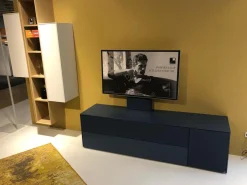 WK Wohnen Wohnwände & Tv-Lowboards|Wohnkombination WK419 Intono Eiche Milk TV-Säule Schwenkbar