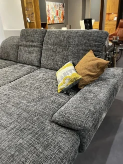 Activineo Wohnlandschaften|Wohnlandschaft Bailey Stoff Renegade 168 Plumb Grau Metallfüße Schwarz