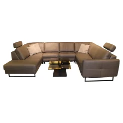 Zehdenick Wohnlandschaften|Wohnlandschaft Cassius Casada Stoff E Galero Slate Grau ohne Dekokissen