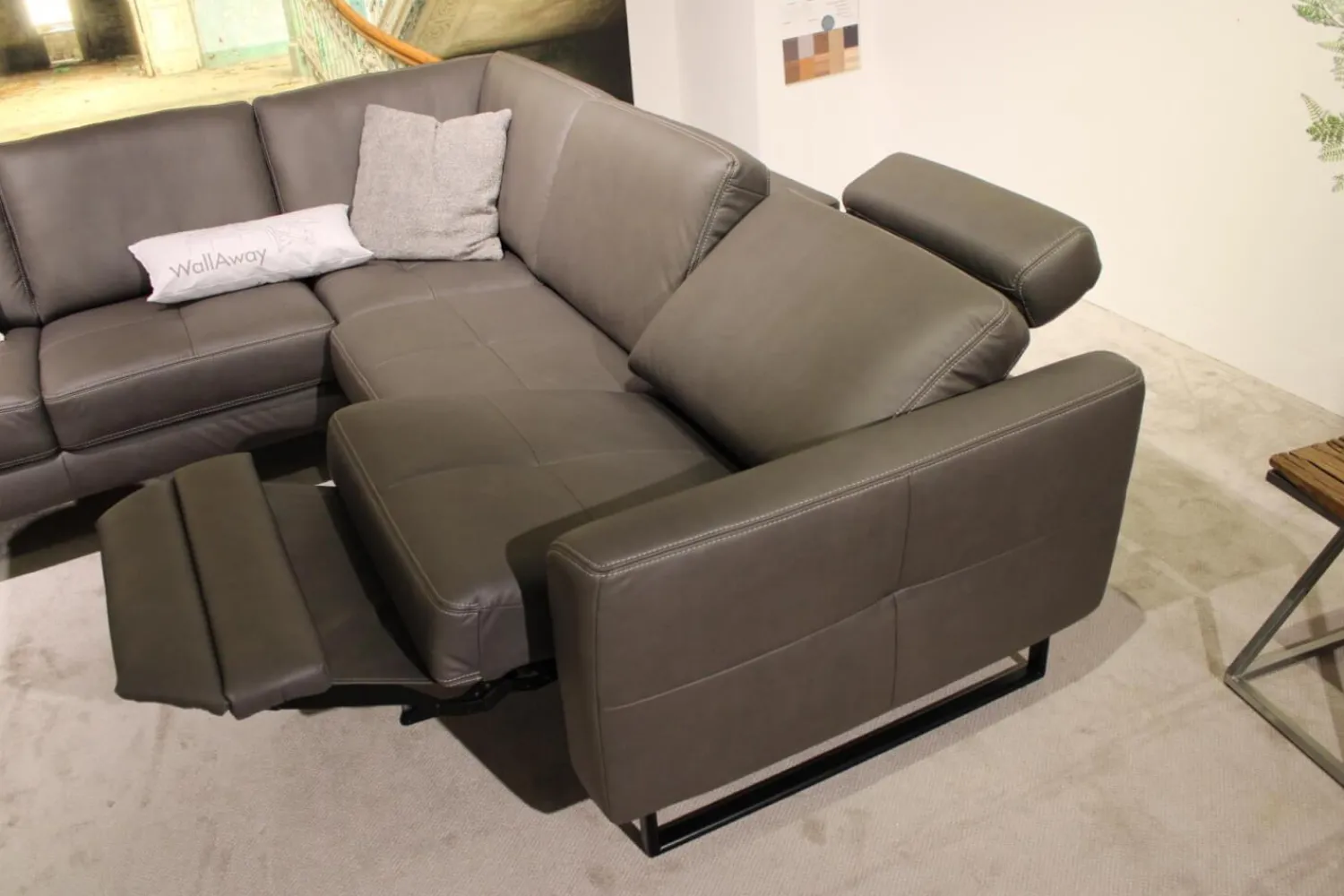 Zehdenick Wohnlandschaften|Wohnlandschaft Cassius Casada Stoff E Galero Slate Grau ohne Dekokissen