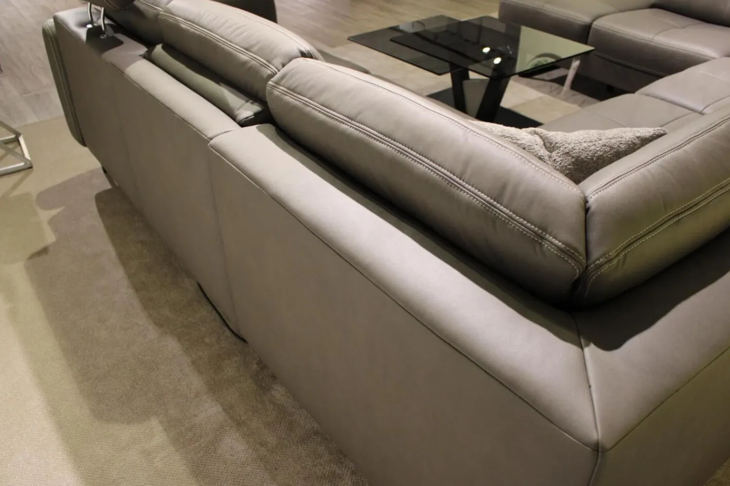 Zehdenick Wohnlandschaften|Wohnlandschaft Cassius Casada Stoff E Galero Slate Grau ohne Dekokissen