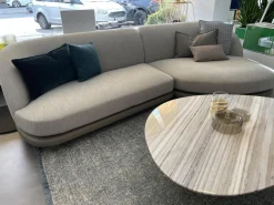 Giorgetti Ecksofas|Wohnlandschaft Ecksofa Vesper Stoff Penny Kat. D 6718 Acier Grau