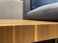 Rolf Benz Wohnlandschaften|Wohnlandschaft Kumo 555 Stoff 22 505 Schwarzblau Grau Gussfuß Matt Verkehrsschwarz Schwarz