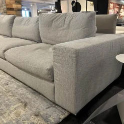 Gruppo Fox Wohnlandschaften|Wohnlandschaft Now Soft In Stoff Sable 01 Grau Gestell Metallkufe Chrom