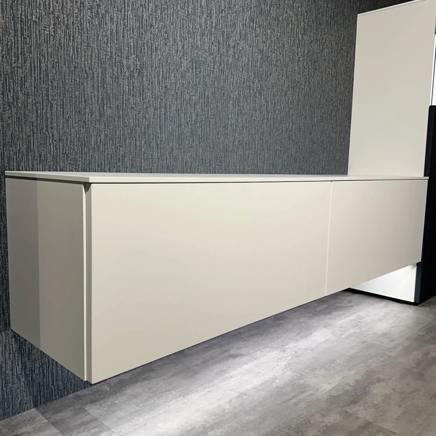 Nobilia Wohnwände & Tv-Lowboards|Wohnwand 945 Easytouch Lacklaminat 967 Alpinweiß Mit Beleuchtung