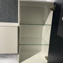 Nobilia Wohnwände & Tv-Lowboards|Wohnwand 945 Easytouch Lacklaminat 967 Alpinweiß Mit Beleuchtung