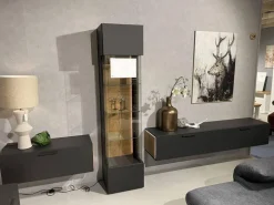 Schröder Franz Wohnwände & Tv-Lowboards|Wohnwand 2023 Lack Carbongrau Akzente Hirnholz Salzkammerguteiche Inklusive Beleuchtung Mit Fernsteuerung