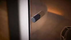 Hartmann Wohnwände & Tv-Lowboards|Wohnwand 2026 Riffbuche Massiv Absetzung Kernesche Gebürstet Anthrazit Gebeizt Inklusive Beleuchtung