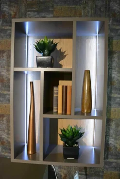 WK Wohnen Wohnwände & Tv-Lowboards|Wohnwand 420 Viva Glattlack Sienna