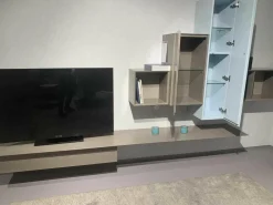 Kettnaker Wohnwände & Tv-Lowboards|Wohnwand Alea Lack Matt Kristallblau Seide Glas