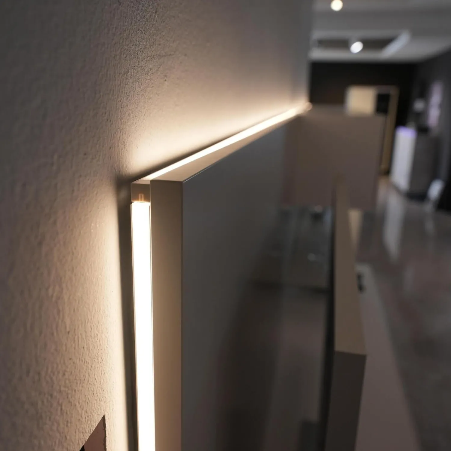 Kettnaker Wohnwände & Tv-Lowboards|Wohnwand Alea Lack Matt Weiß Und Steingrau Inklusive Beleuchtung