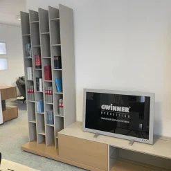 Gwinner Wohnwände & Tv-Lowboards|Wohnwand Allio Holz Lack Oliv Eiche Satin