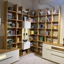 Gwinner Wohnwände & Tv-Lowboards|Wohnwand Atena Lack Lack Seidenmatt Weiß Akzente Balkeneiche Honig Inklusive Beleuchtung Ohne Deko