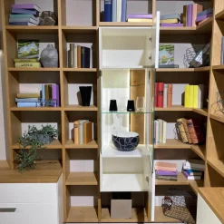 Gwinner Wohnwände & Tv-Lowboards|Wohnwand Atena Lack Lack Seidenmatt Weiß Akzente Balkeneiche Honig Inklusive Beleuchtung Ohne Deko