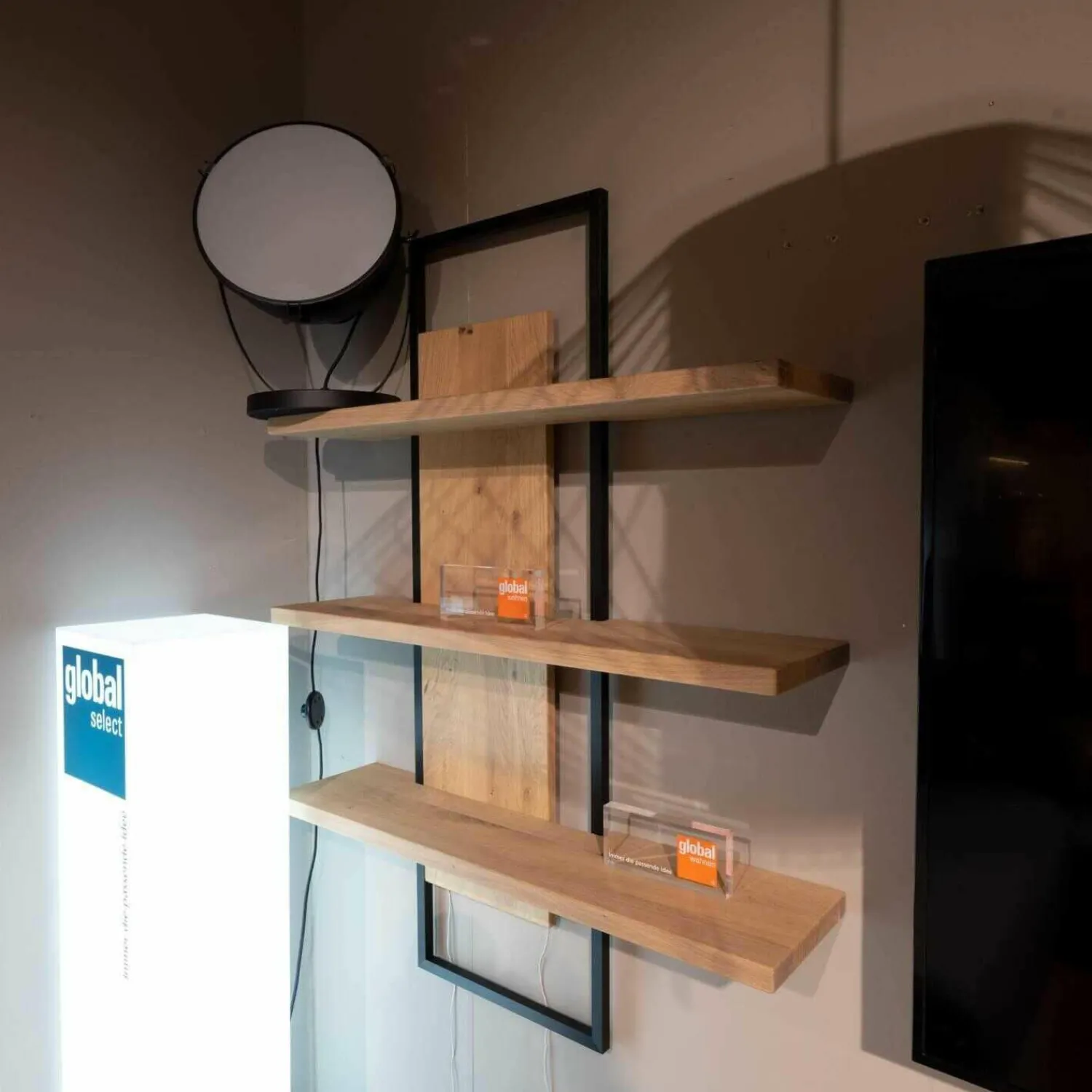 Global Wohnwände & Tv-Lowboards|Wohnwand Cabrera Asteiche Massiv Bianco Geölt Mit Beleuchtung