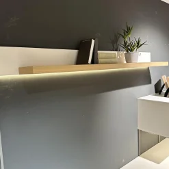 Gwinner Wohnwände & Tv-Lowboards|Wohnwand Calea Lack Seidenmatt Weiß Akzent Wildeiche Natur Mit LED Beleuchtung