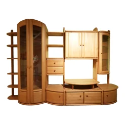 Wöstmann Wohnwände & Tv-Lowboards|Wohnwand Cantana Erle Massiv Mit TV-Aufsatz