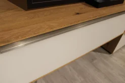 Decker Wohnwände & Tv-Lowboards|Wohnwand Carson Asteiche Massiv Bianco Geölt