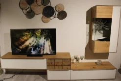 Decker Wohnwände & Tv-Lowboards|Wohnwand Carson Asteiche Massiv Bianco Geölt