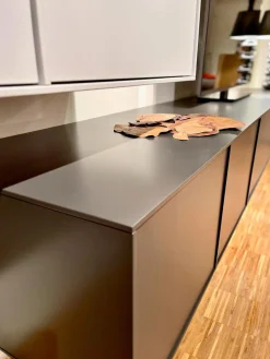 Contur Wohnwände & Tv-Lowboards|Wohnwand Casello Lack Matt Anthrazit Und Steingrau Mit TipOn Öffnung