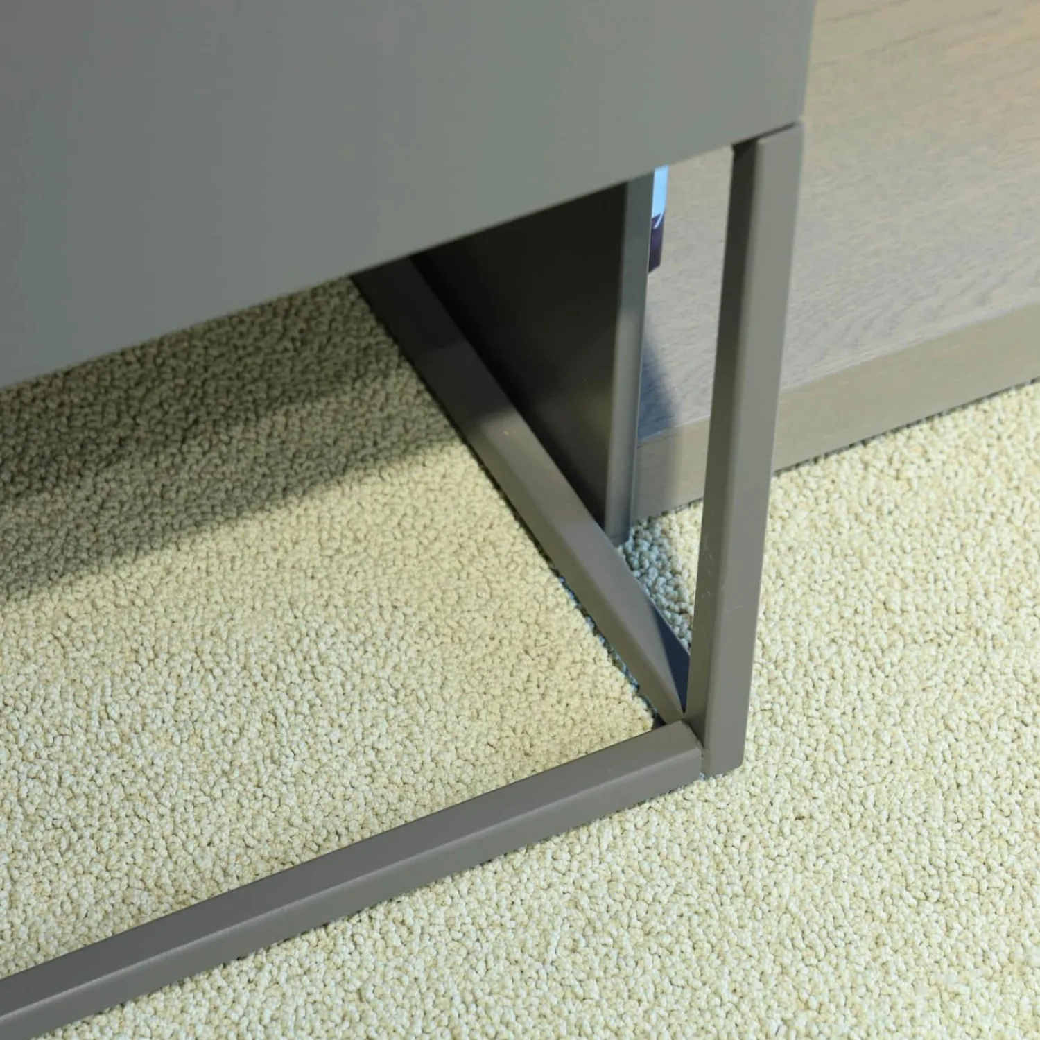 Contur Wohnwände & Tv-Lowboards|Wohnwand Catona Glattlack Onyxgrau Grau Klarglas Optiwhite Inklusive Beleuchtung