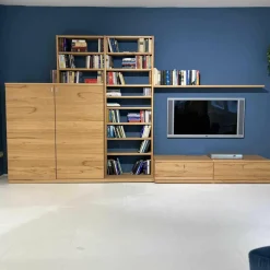 Team 7 Wohnwände & Tv-Lowboards|Wohnwand Cubus 71 Kernbuche Naturöl